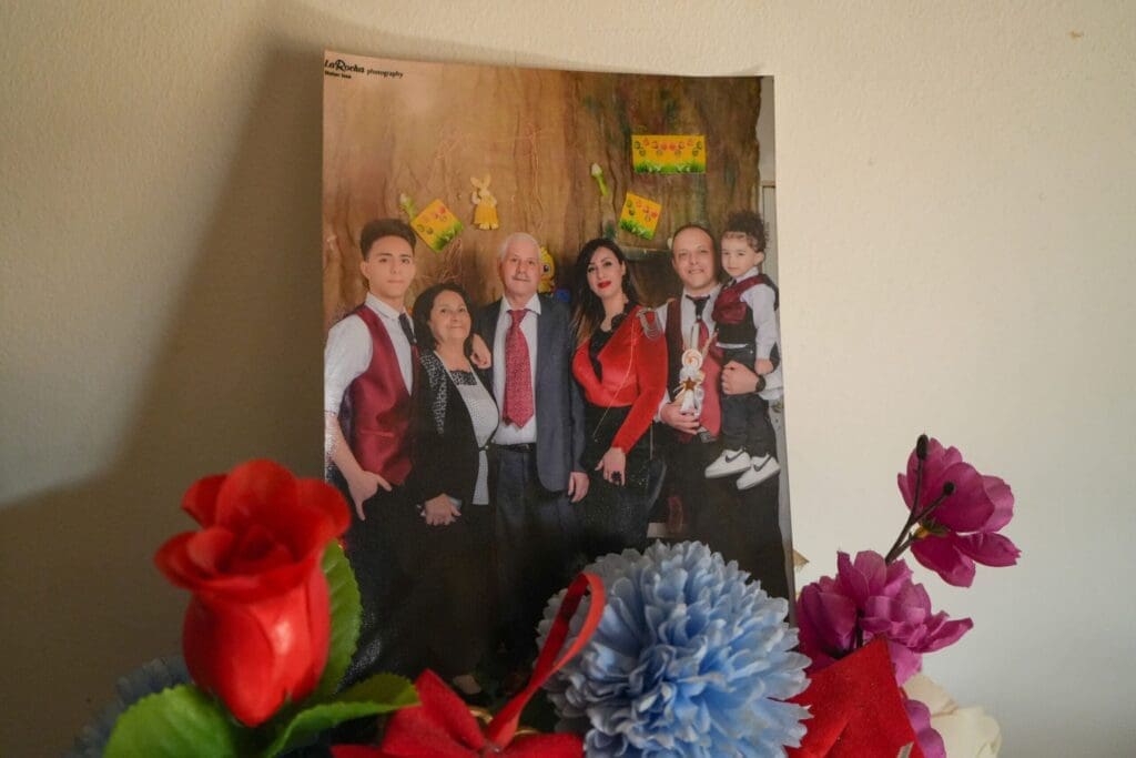 Foto di una famiglia siriana.