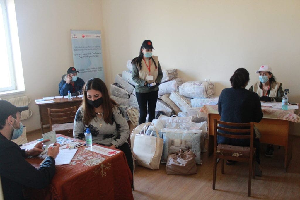 Caritas Armenia helps displaced people during Nagorno-Karabakh war