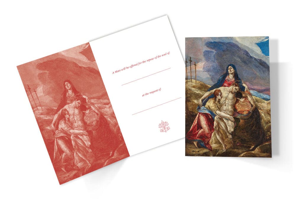 Mass for the Deceased card.